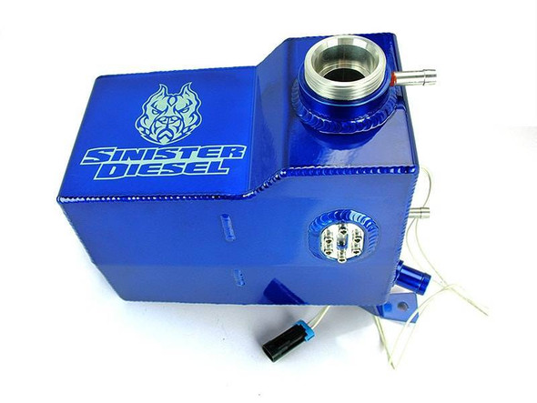 Sinister Diesel 2013-2015 GM Duramax 6.6L LML Degas Bottle - Blue SD-DEGAS-LML-13