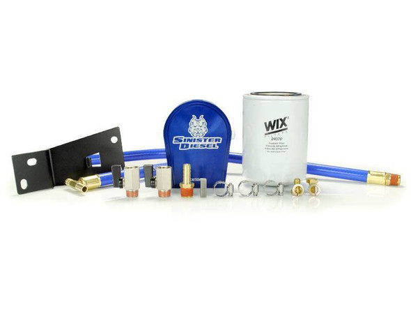Sinister Diesel 99-03 Ford 7.3L Powerstroke Coolant Filtration System w/ Wix Filter SD-COOLFIL-7.3-W