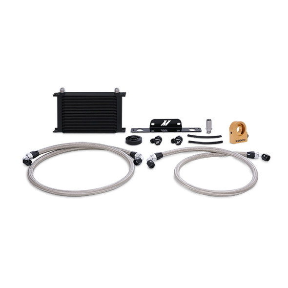 Mishimoto 10-15 Chevrolet Camaro SS Thermostatic Oil Cooler Kit - Black MMOC-CSS-10TBK
