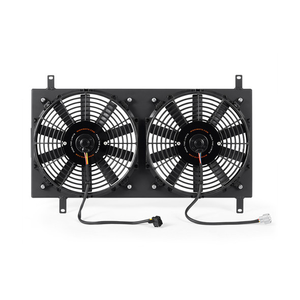 Mishimoto 90-97 Mazda Miata Aluminum Fan Shroud Kit - Black MMFS-MIA-90BK