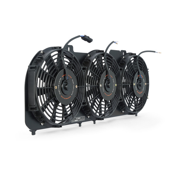 Mishimoto 89-01 Jeep Cherokee XJ 4.0L Performance Aluminum Fan Shroud w/ Controller - Black MMFS-XJ-89KBK
