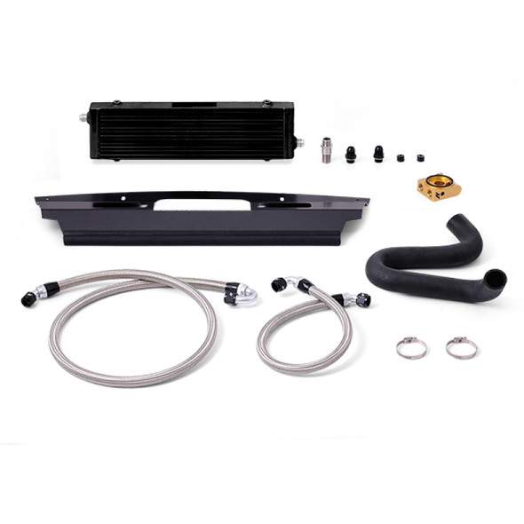 Mishimoto 2015+ Ford Mustang GT Thermostatic Oil Cooler Kit - Black MMOC-MUS8-15TBK