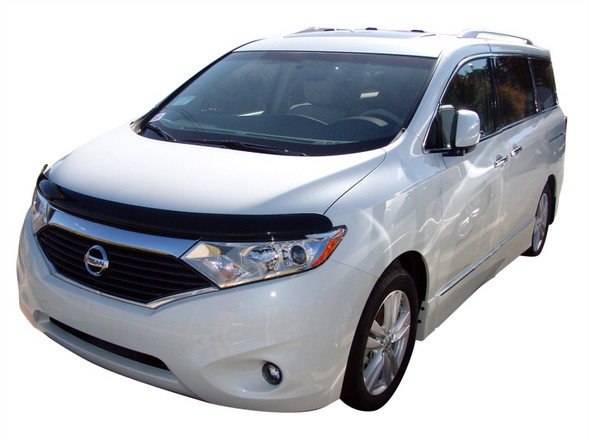 AVS 11-16 Nissan Quest High Profile Bugflector II Hood Shield - Smoke 25435