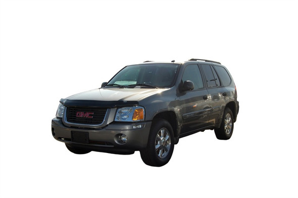 AVS 02-09 GMC Envoy High Profile Bugflector II Hood Shield - Smoke 25226