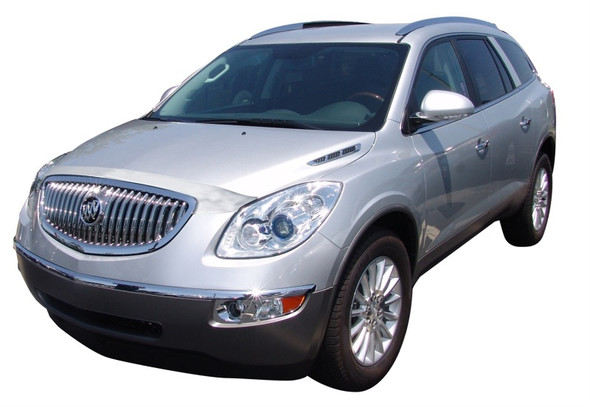 AVS 08-12 Buick Enclave Aeroskin Low Profile Hood Shield - Chrome 622031
