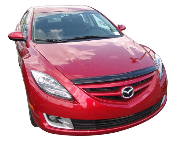 AVS 09-12 Mazda 6 Carflector Low Profile Hood Shield - Smoke 20659