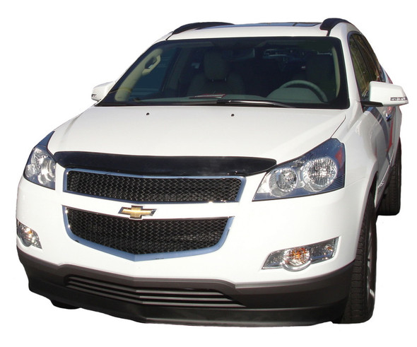 AVS 09-12 Chevy Traverse High Profile Bugflector II Hood Shield - Smoke 25046