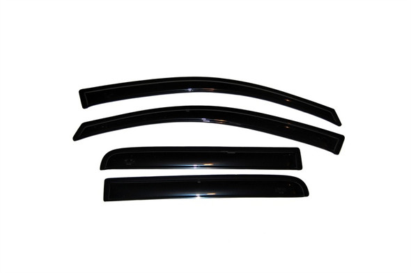 AVS 04-15 Nissan Titan Crew Cab Ventvisor Outside Mount Window Deflectors 4pc - Smoke 94858