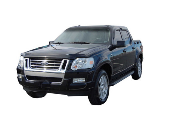 AVS 07-10 Ford Explorer Sport Trac Ventvisor Outside Mount Window Deflectors 4pc - Smoke 94740