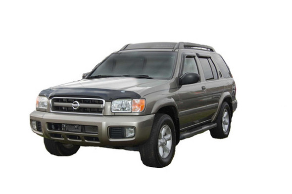 AVS 99-04 Nissan Pathfinder High Profile Bugflector II Hood Shield - Smoke 25146