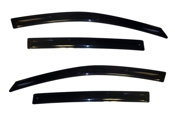 AVS 12-18 Chevy Sonic Hatch (5 Door) Ventvisor Outside Mount Window Deflectors 4pc - Smoke 94639