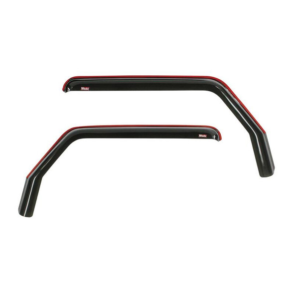 Westin 2018-2019 Jeep Wrangler JL Wade In-Channel Wind Deflector 2pc - Smoke 72-51467