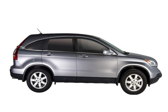 AVS 07-11 Honda CR-V Ventvisor Low Profile Deflectors 6pc - Smoke w/Chrome Trim 796002