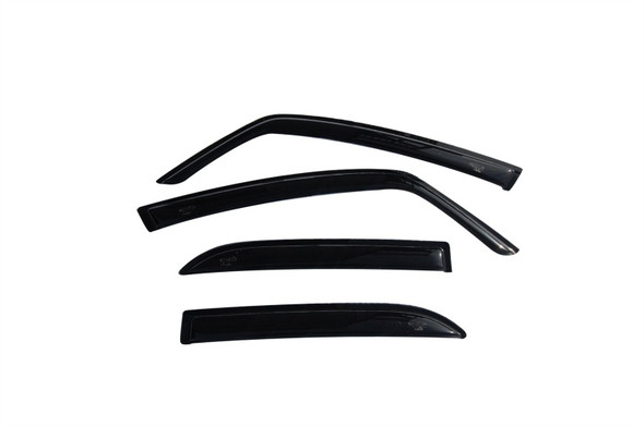 AVS 08-10 Suzuki SX4 Hatch Ventvisor Outside Mount Window Deflectors 4pc - Smoke 94085