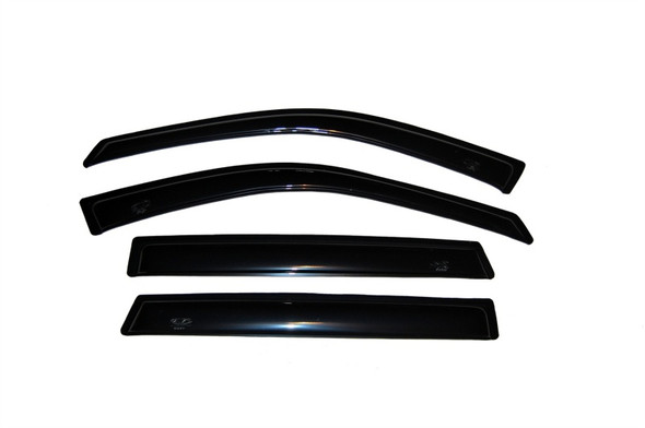 AVS 01-06 Hyundai Santa Fe Ventvisor Outside Mount Window Deflectors 4pc - Smoke 94413