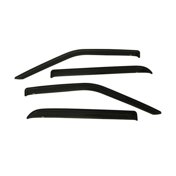 Westin 2015-2018 Ford F-150 SuperCrew Wade Slim Wind Deflector 4pc - Smoke 72-37444