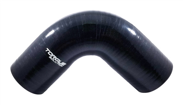 Torque Solution 90 Degree Silicone Elbow: 2.5 inch Black Universal TS-CPLR-90D25BK