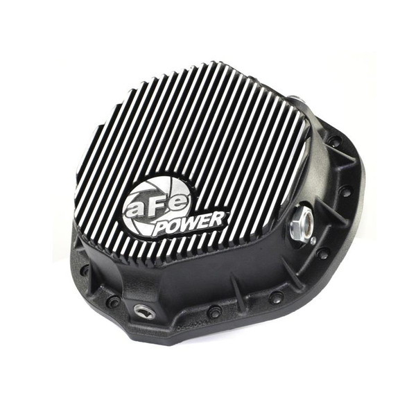 afe Front Differential Cover (Raw; Street Series); Ford Diesel Trucks 94.5-14 V8-7.3/6.0/6.4/6.7L 46-70080
