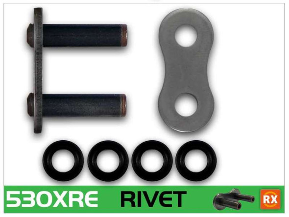 RK Chain 530XRE-RIVET - Natural 530XRE-RL