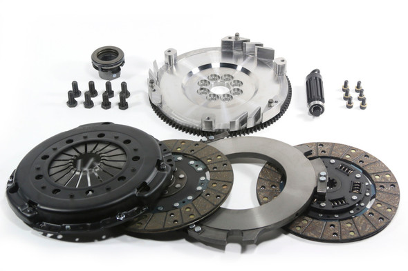 DKM Clutch BMW E46 M3 MS Twin Disc Clutch Kit w/Steel Flywheel (660 ft/lbs Torque) MS-006-054