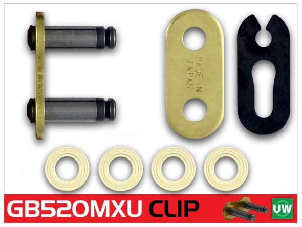 RK Chain GB520MXU-CLIP - Gold GB520MXU-CL
