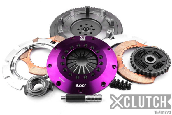 XClutch 15-17 Subaru WRX Base 2.0L 8in Twin Sprung Ceramic Clutch Kit XKSU20522-2B