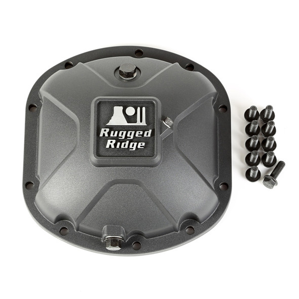 Rugged Ridge Boulder Aluminum Differential Cover Dana 30 Black 16595.13