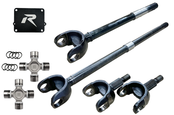 Revolution Gear & Axle 2018+ Jeep Wrangler JL & JT 1-Piece Chromoly Discovery Series Front Axle Kit DC-D44-JLJT-1PC