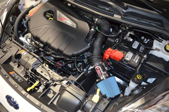 Injen 16-19 Ford Fiesta ST 1.6L Turbo 4Cyl Wrinkle Black Short Ram Intake w/MR Tech SP9018WB