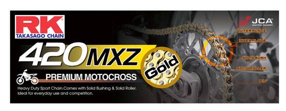 RK Chain GB420MXZ-120 - Gold GB420MXZ-120