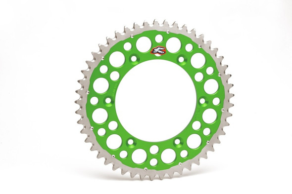 Renthal 04-23 Kawasaki KX 125/ 2-Stroke/ X/ XC/ KX450XCRear Twinring - Green 520-51P Teeth 1120-520-51GPGN