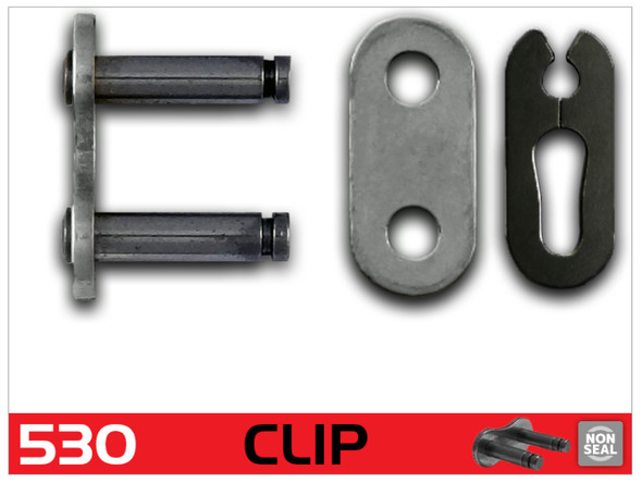 RK Chain 530 Clip Link - Natural 530-CL