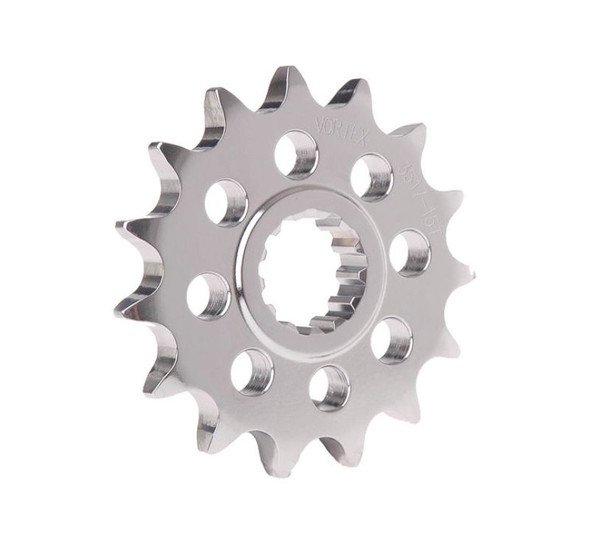Vortex Racing Steel Front Sprocket 520 15 Tooth- Silver 3271-15