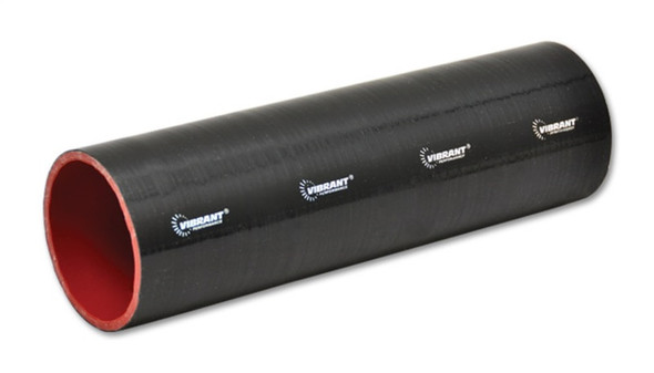 Vibrant 4 Ply Reinforced Silicone Straight Hose Coupling - 2in I.D. x 12in long (BLACK) 27071
