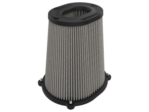aFe Quantum Pro DRY S Air Filter Inverted Top - 5.5inx4.25in Flange x 9in Height - Dry PDS 21-91133