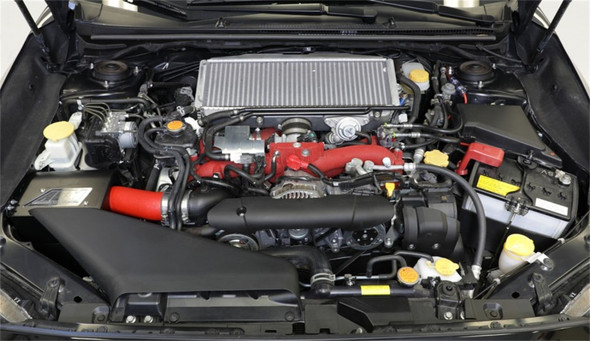 AEM 2018 Subaru WRX STI 2.5L H4 F/I Cold Air Intake System - Wrinkle Red 21-836WR