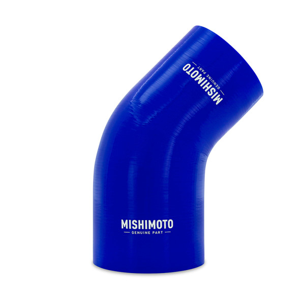 Mishimoto Silicone Reducer Coupler 45 Degree 3in to 4in - Blue MMCP-R45-3040BL