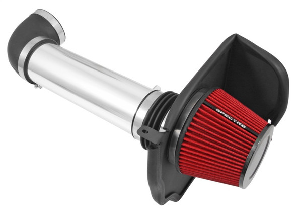 Spectre 11-17 Dodge Challenger/Charger 5.7L V8 Air Intake Kit - Polished w/Red Filter 9036