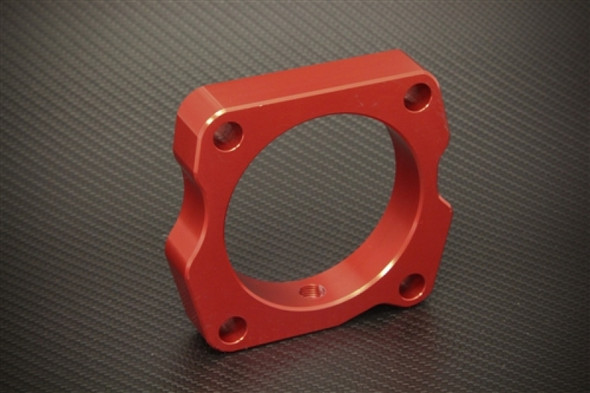 Torque Solution Throttle Body Spacer (Red): Acura TL 2004-2007 TS-TBS-003R-1