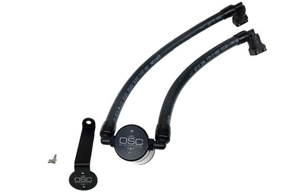 J&amp;L 2015-2024 Ford Edge Sport/ST Passenger Side Oil Separator 3.0 - Black Anodized 3031P-B