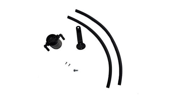 J&amp;L 19-24 Ford/Lincoln SUV &amp; Trucks w 2.0 EcoBoost Driver Side Oil Separator 3.0 - Black Ano 3044D-B