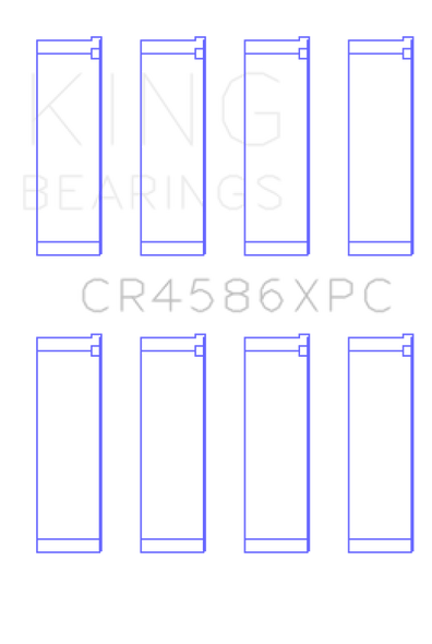 King Mitsubishi 4B11T (Size 0.25) Coated Performance Rod Bearing Set CR4586XPC0.25