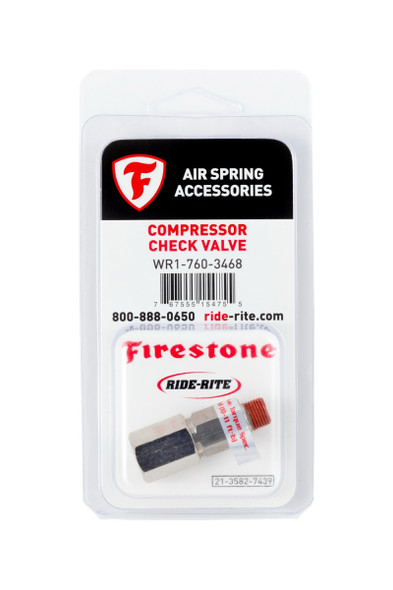 Firestone Air-Rite Air Command Compressor Check Valve 1/8NPT - 1 Pack (WR17603468) 3468