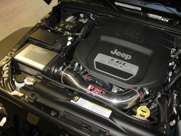 Injen 12-13 Jeep Wrangler JK 3.6L V6 Wrinkle Black Short Ram Intake w/ Power Flow Box PF5003WB