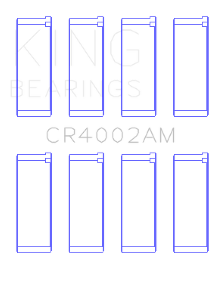 King Ford/Kia/Mazda DOHC 16 Valve/SOHC 16 Valve/SOHC 8 Valve (Size +0.25) Rod Bearing Set CR4002AM0.25