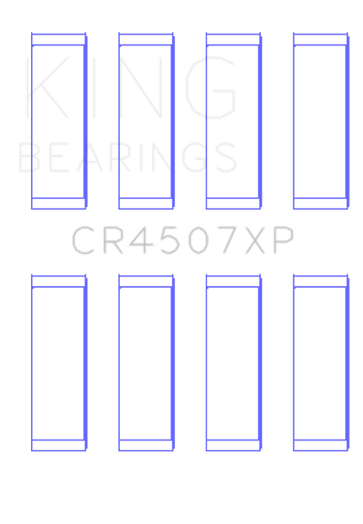 King Mazda MZR 2.3L 16V / Ford Duratec 2.3L 16V (Size .026) Connecting Rod Bearings (Set of 4) CR4507XP.026