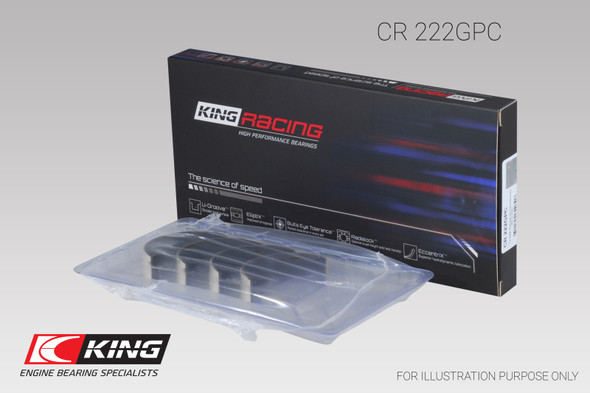 King BMW N55B30A Sputter Replacement (Size STD) Rod Bearing Set (2 Pair) CR222GPC