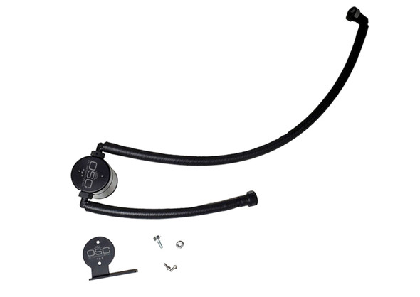 J&amp;L 20-24 Chevrolet Corvette 6.2L LT2 Targa Top Passenger Side Oil Separator 3.0 - Black Anodize 3088P-B