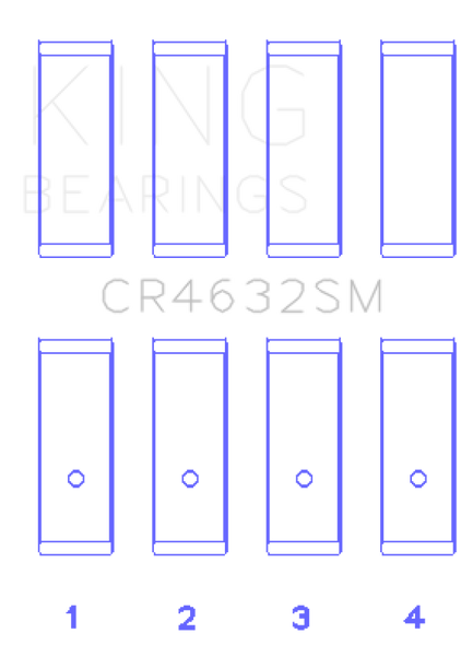 King Nissan HR15/16DE (Size STD) Rod Bearing Set CR4632SM