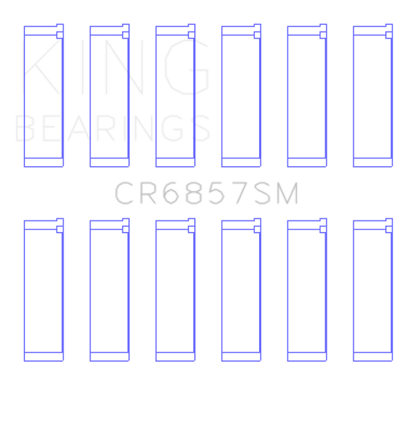 King Chrysler Pentastar 3.6L ERB V6 (Size STD) Connecting Rod Bearing Set CR6857SM